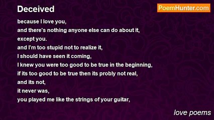 love poems - Deceived