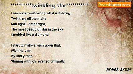 anees akbar - **********twinkling star***********