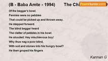 Kannan G - (B - Baba Amte - 1994)       The Child who was the Father of the Man