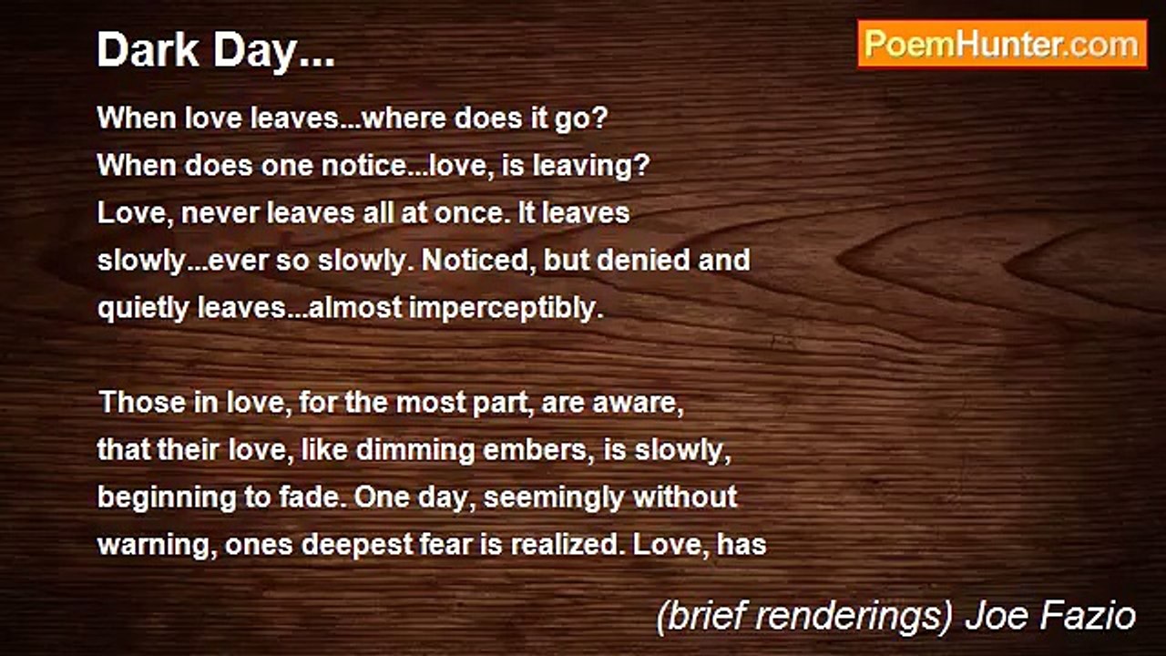 (brief renderings) Joe Fazio - Dark Day...