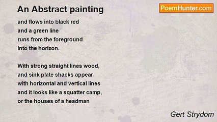 Gert Strydom - An Abstract painting