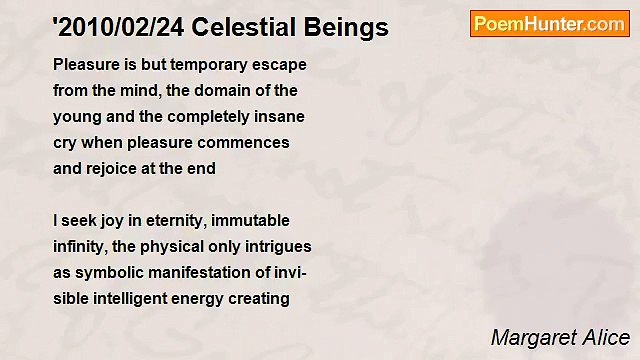 Margaret Alice - '2010/02/24 Celestial Beings