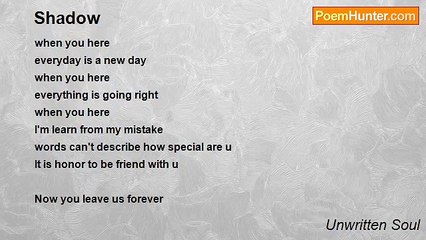Unwritten Soul - Shadow