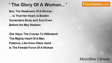 MoonBee Canady - ' The Glory Of A Woman... '