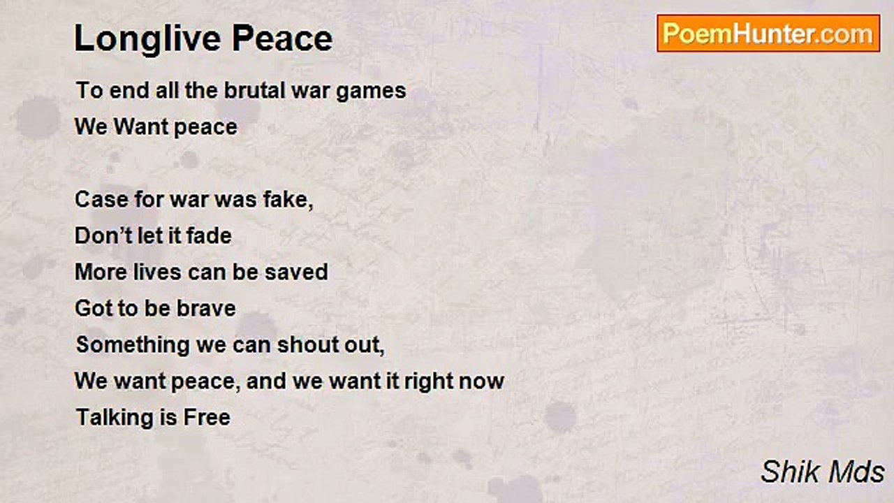 Shik Mds - Longlive Peace