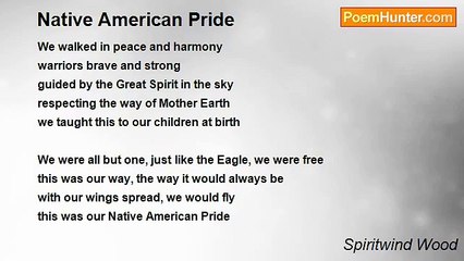 Spiritwind Wood - Native American Pride