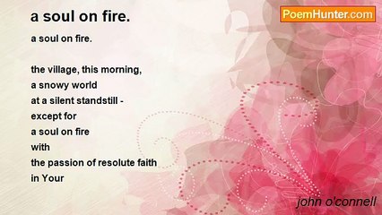 john o'connell - a soul on fire.