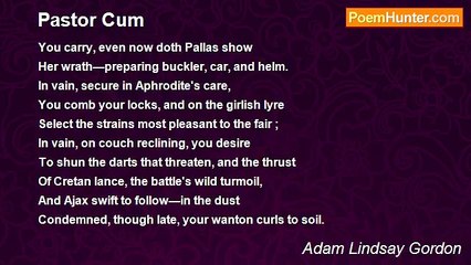 Adam Lindsay Gordon - Pastor Cum