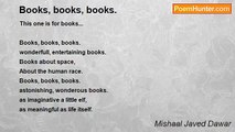 Mishaal Javed Dawar - Books, books, books.