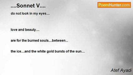 Atef Ayadi - ....Sonnet V....