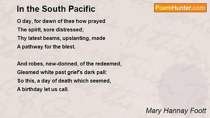 Mary Hannay Foott - In the South Pacific
