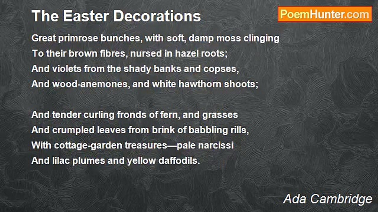 Ada Cambridge - The Easter Decorations