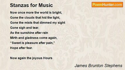 James Brunton Stephens - Stanzas for Music