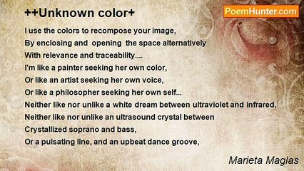 Marieta Maglas - ++Unknown Color+