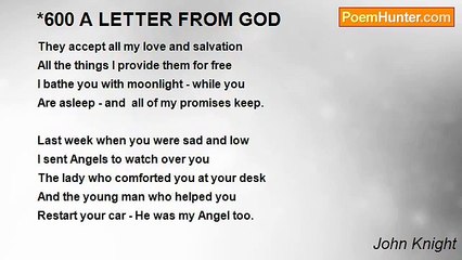 John Knight - *600 A LETTER FROM GOD
