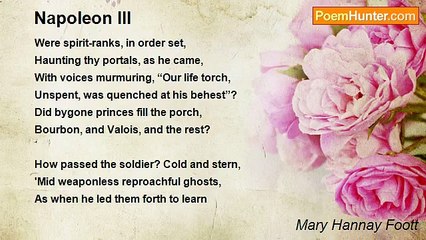 Mary Hannay Foott - Napoleon III