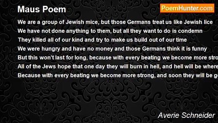 Averie Schneider - Maus Poem