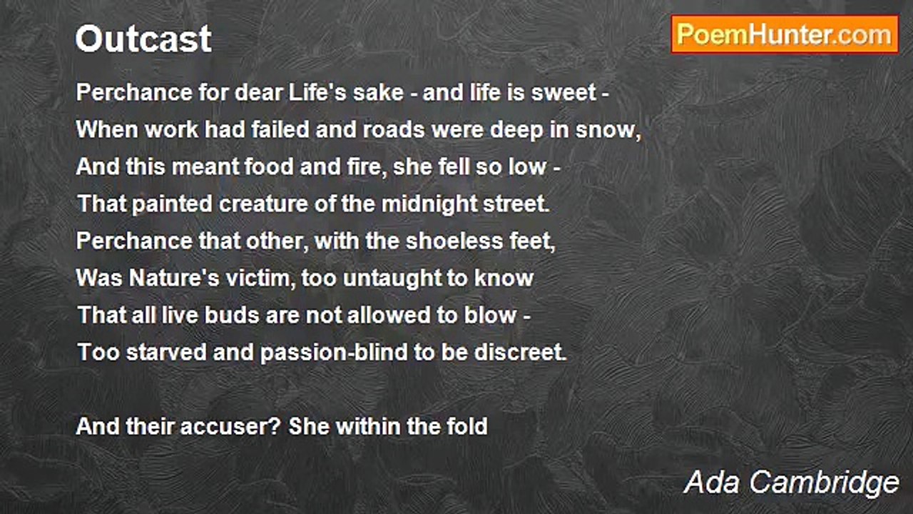 Ada Cambridge - Outcast