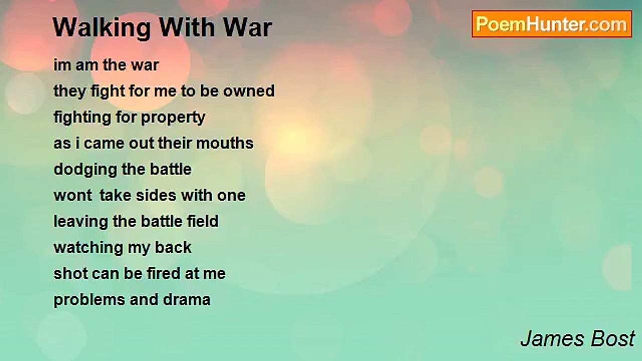 James Bost - Walking With War