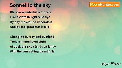 Jaya Razo - Sonnet to the sky