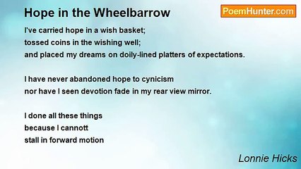 Lonnie Hicks - Hope in the Wheelbarrow