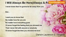Darwin Laurence G. Vergara - I Will Always Be Here(Always & Forever)
