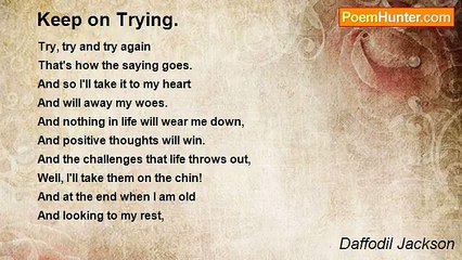 Daffodil Jackson - Keep on Trying.