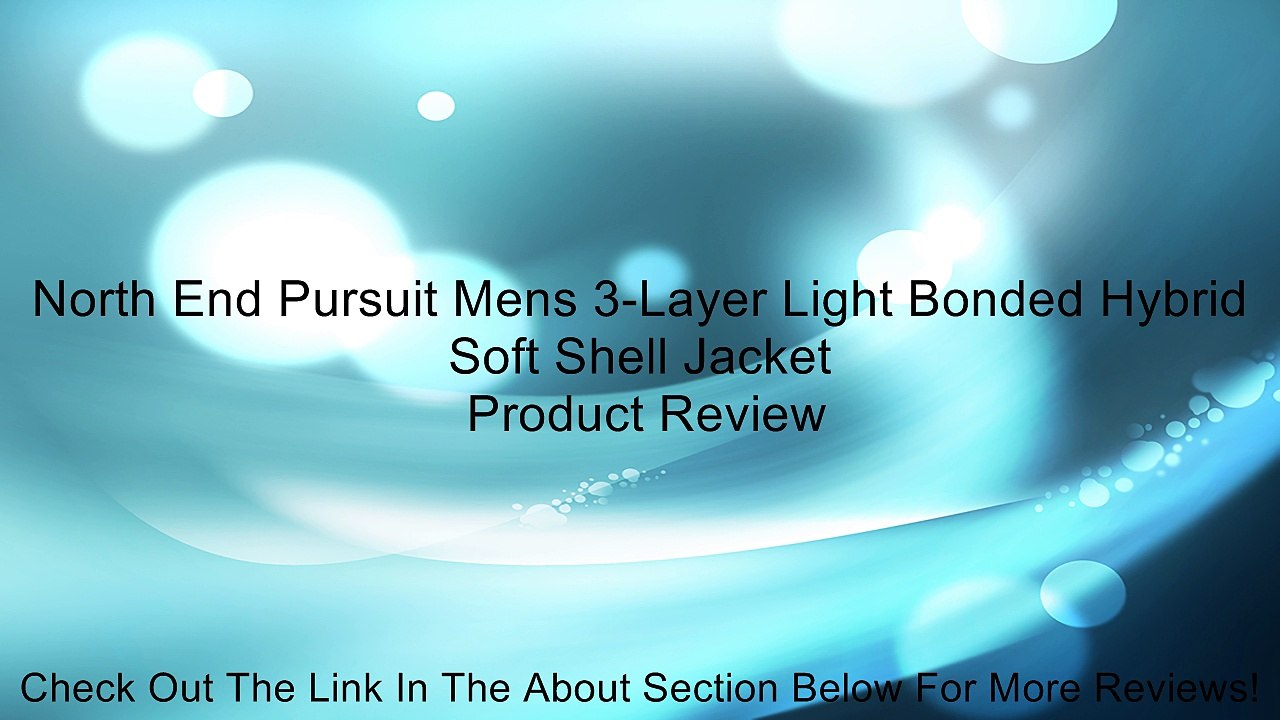 North End Pursuit Mens 3-Layer Light Bonded Hybrid Soft Shell Jacket Review