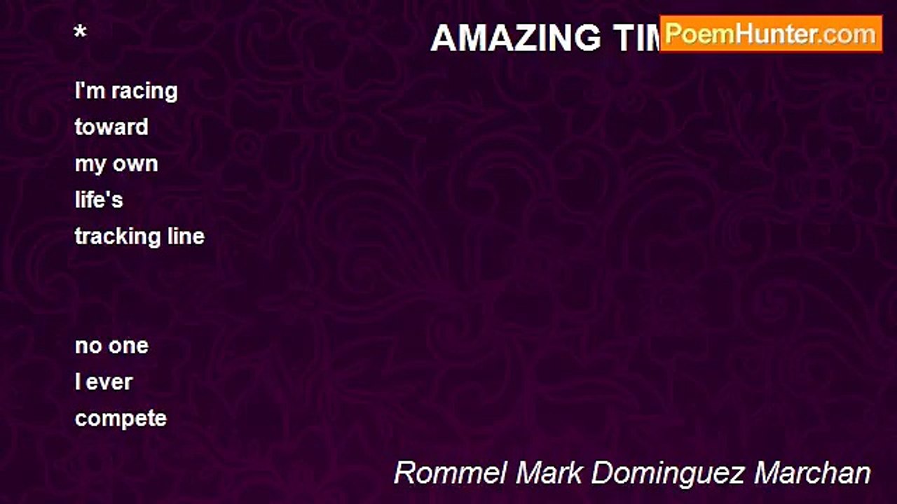Rommel Mark Dominguez Marchan - *                                   AMAZING TIME RACE