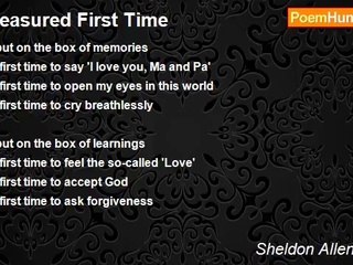 Sheldon Allen Saluta - Treasured First Time