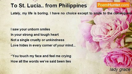 lady grace - To St. Lucia.. from Philippines