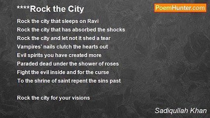Sadiqullah Khan - Rock the City