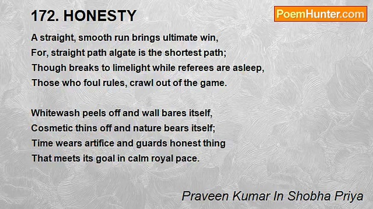 Praveen Kumar In Shobha Priya - 172. HONESTY