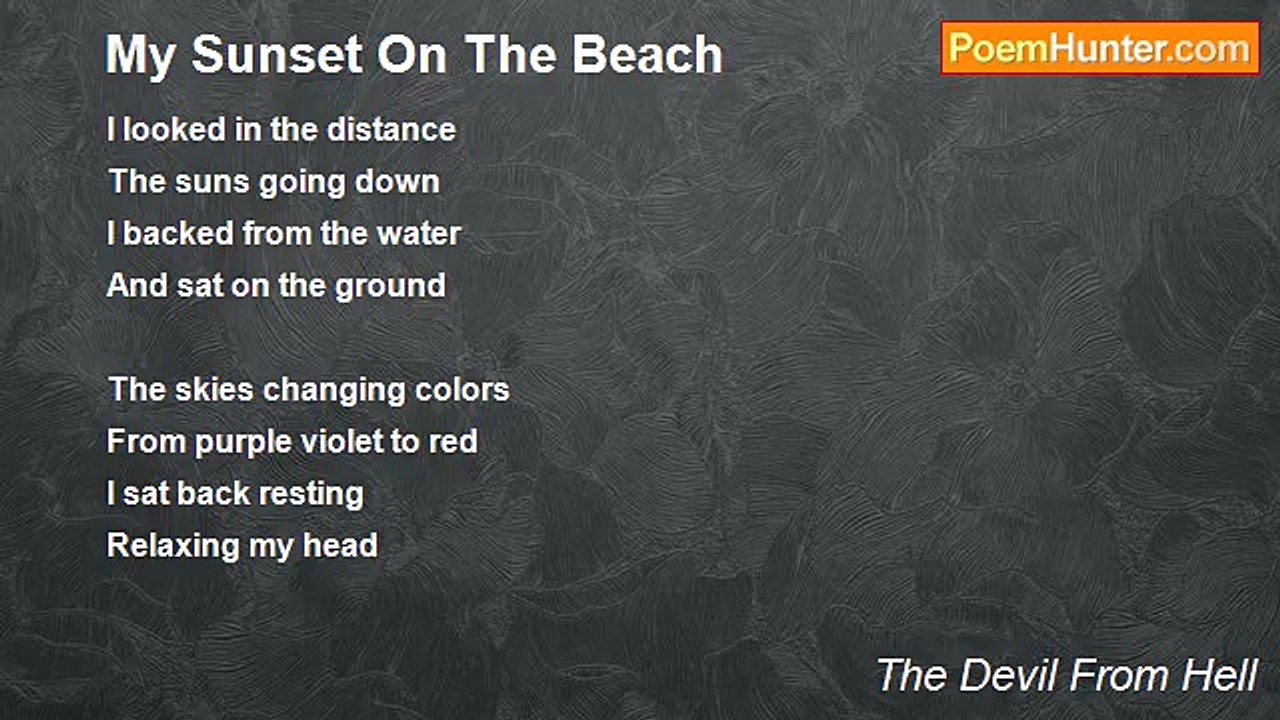 The Devil From Hell - My Sunset On The Beach
