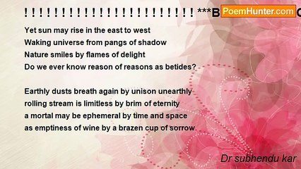 Dr subhendu kar - ! ! ! ! ! ! ! ! ! ! ! ! ! ! ! ! ! ! ! ! ! ! ! ***BRAZEN CUP OF SORROW***! ! ! ! ! ! ! ! ! ! ! ! ! ! ! ! ! ! ! ! ! ! !