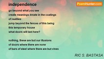 RIC S. BASTASA - independence