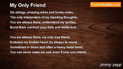 jimmy zepp - My Only Friend