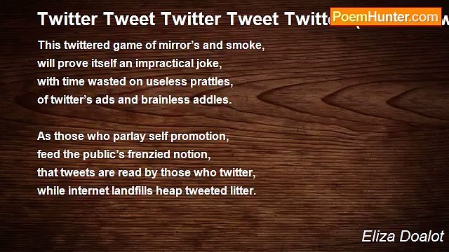 Eliza Doalot - Twitter Tweet Twitter Tweet Twitter (Twitter Tweet Twitter Tweet Twitter Twitter Tweet Twitter Tweet Twitter)