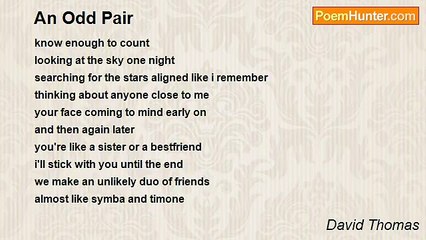 David Thomas - An Odd Pair