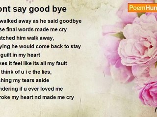 Naa naa - Dont say good bye