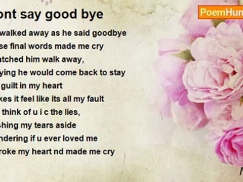 Naa naa - Dont say good bye
