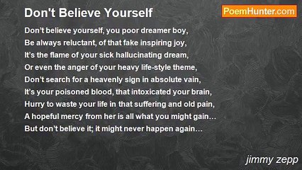 jimmy zepp - Don't Believe Yourself