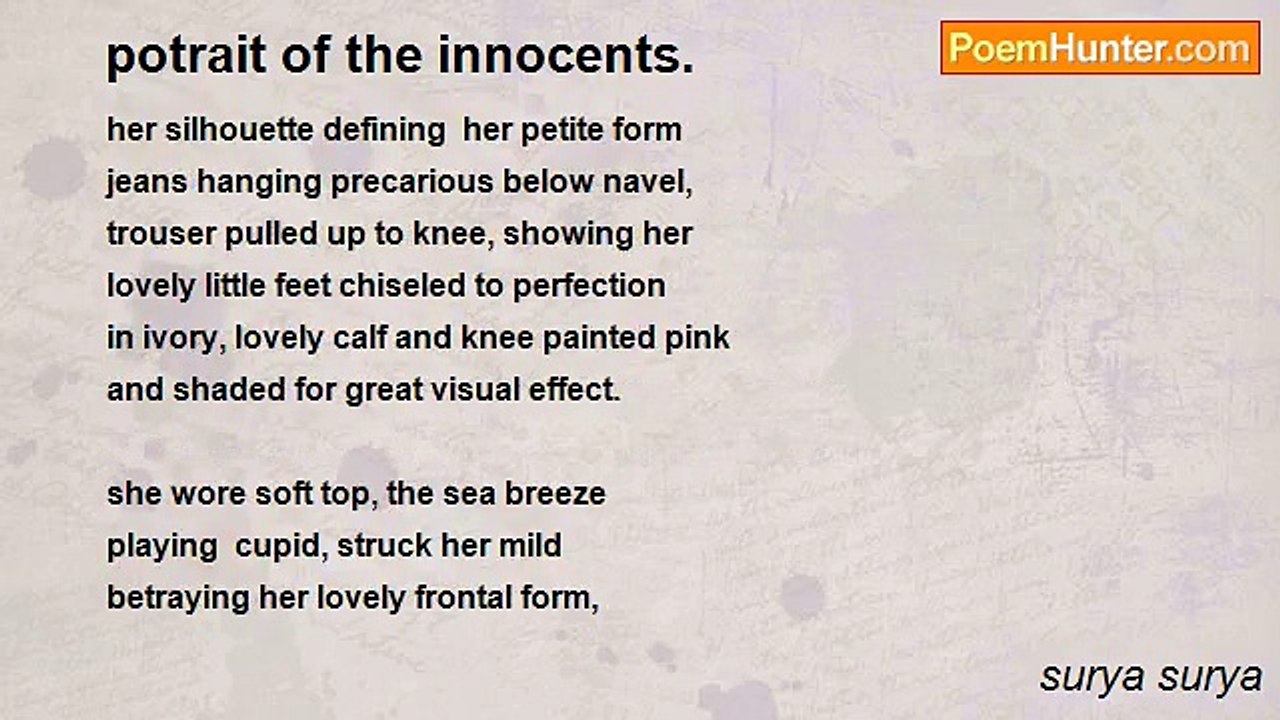 surya surya - potrait of the innocents.