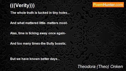 Theodora (Theo) Onken - (((Verity)))