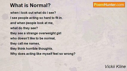 Vickii Kline - What is Normal?