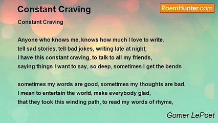 Gomer LePoet - Constant Craving