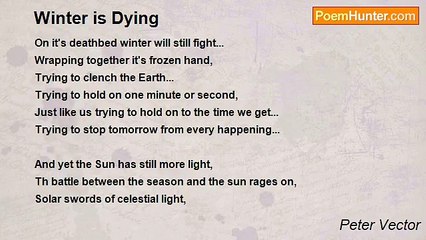 Peter Vector - Winter is Dying