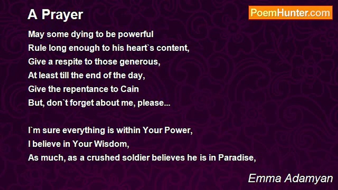 Emma Adamyan - A Prayer