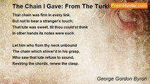 George Gordon Byron - The Chain I Gave: From The Turkish