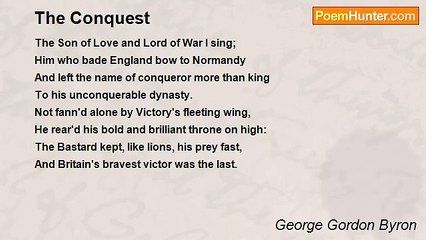 George Gordon Byron - The Conquest